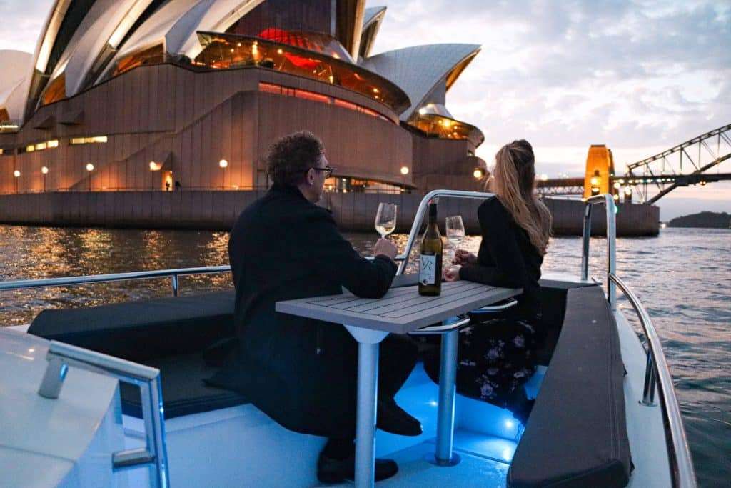 boat at sydney opera house