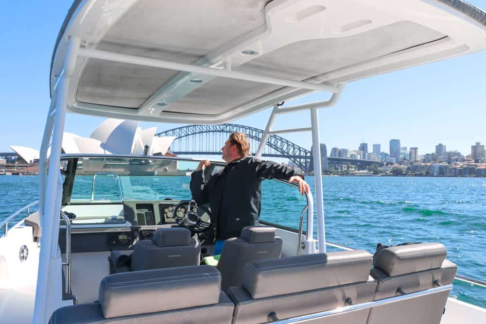 boat on sydney harbour