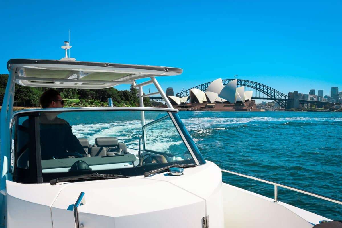 boat on sydneyharbour