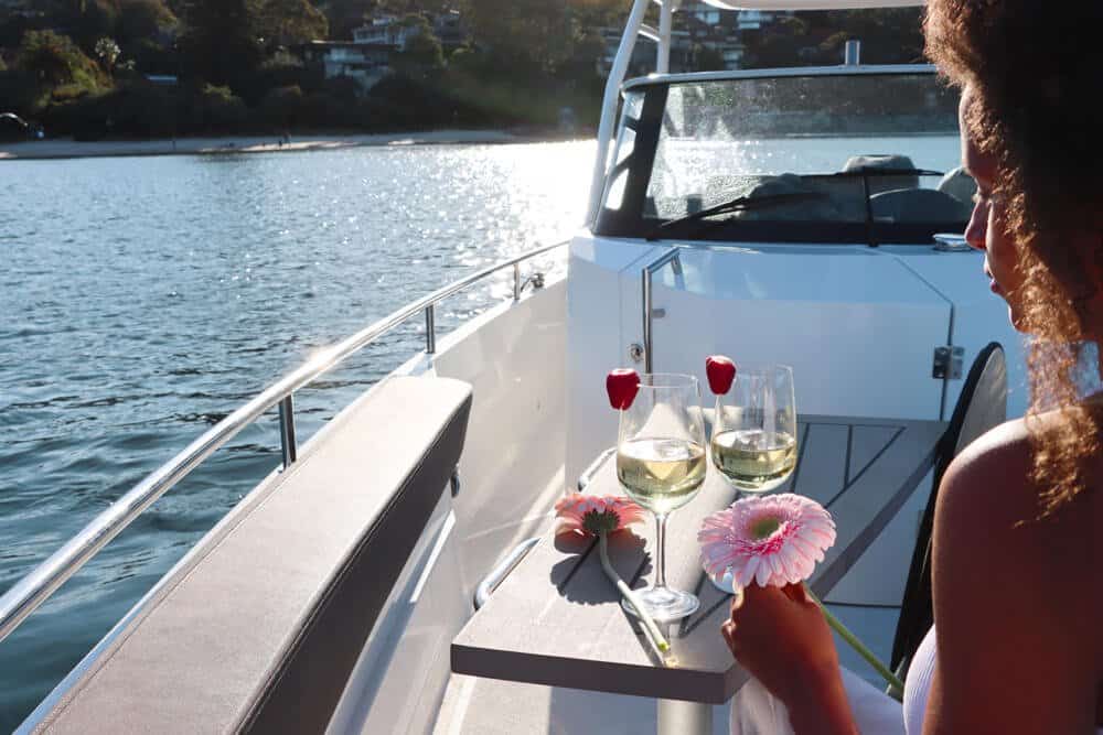 picnic on a boat