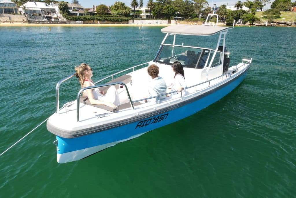 a group of people on a boat