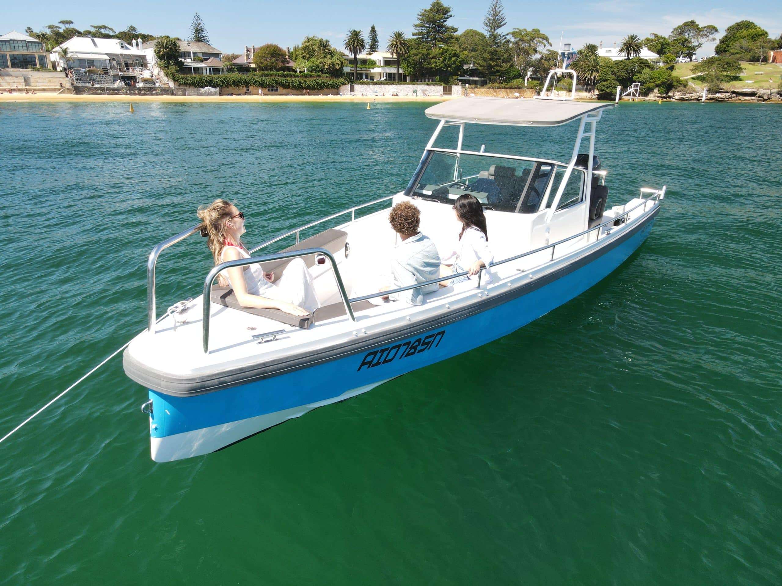 a group of people in a boat