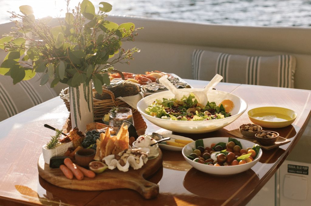 luxury catering services for boat hire