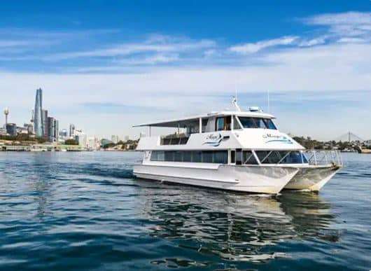 Magic catamaran on Sydney Harbour for a New Year Eve cruise