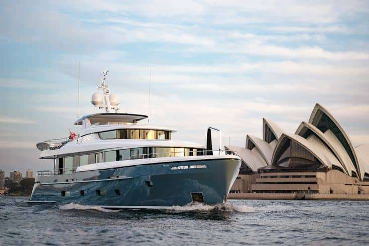 98ft Superyacht in Sydney Harbour Australia