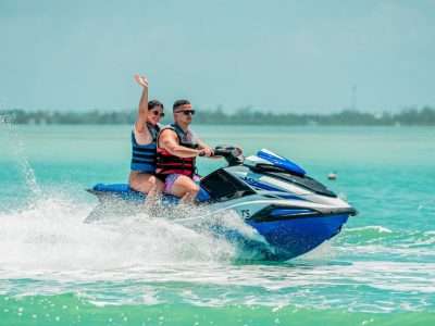 Get your adrenaline rush on the waves Jet skiing at Robbies unforgettable thrills 🏄 ♂️🌊 Ready to ride 💦 robbies floridakeys islamorada snorkel adventure lighthouse fishing fish jetski
