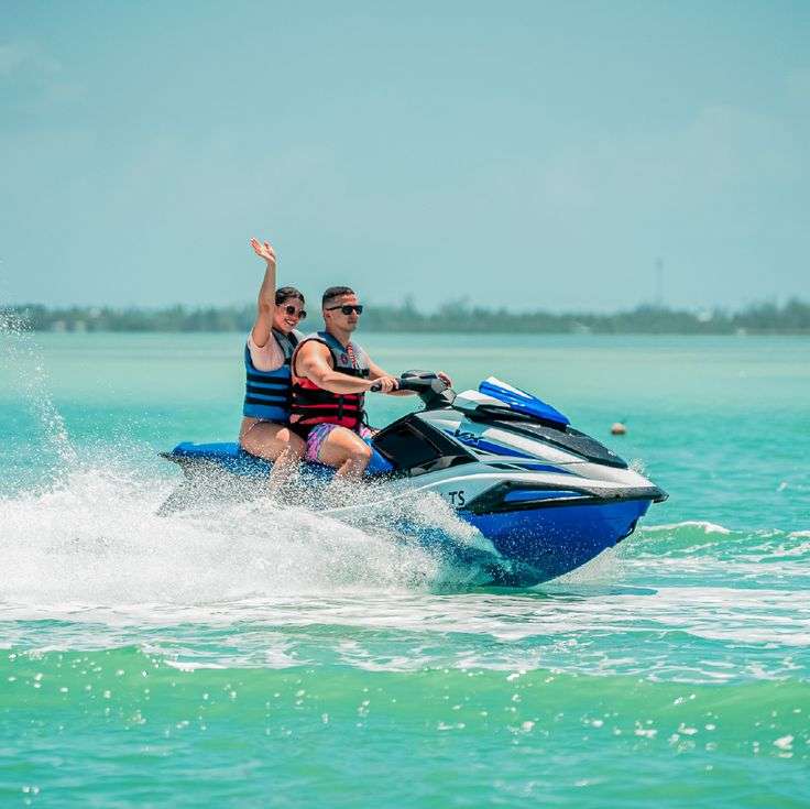Get your adrenaline rush on the waves! Jet skiing at Robbie’s = unforgettable thrills 🏄_♂️🌊 Ready to ride_ 💦__#robbies #floridakeys #islamorada #snorkel #adventure #lighthouse #fishing #fish #jetski - Night Fishing Charters Sydney