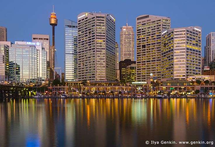 Sydney CBD and Cockle Bay Wharf, Darling Harbour, Sydney, NSW, Australia - Boat Hire from King Street Wharf