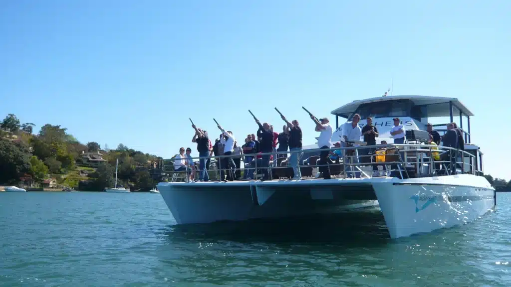 Laser clay shooting for your boat hire