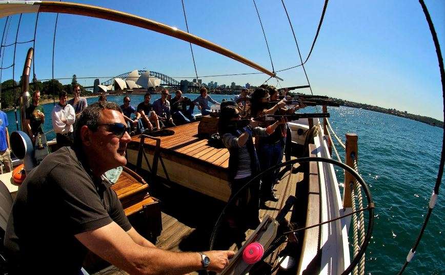 Laser clay shooting for your boat hire