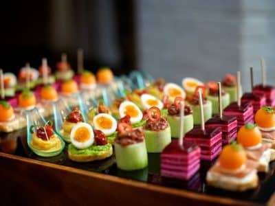 hengrave hall hengravehall wedding venue weddingvenue catering milsomscatering milsoms canapes bright colourful
