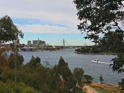 Barangaroo looking to the Anzac Bridge