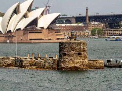 Goat Island and opera house