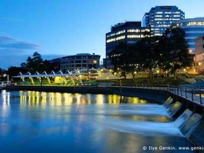 Parramatta Ferry Wharf at Sunset Parramatta Sydney NSW Australia Fine Art Photography by Ilya Genkin